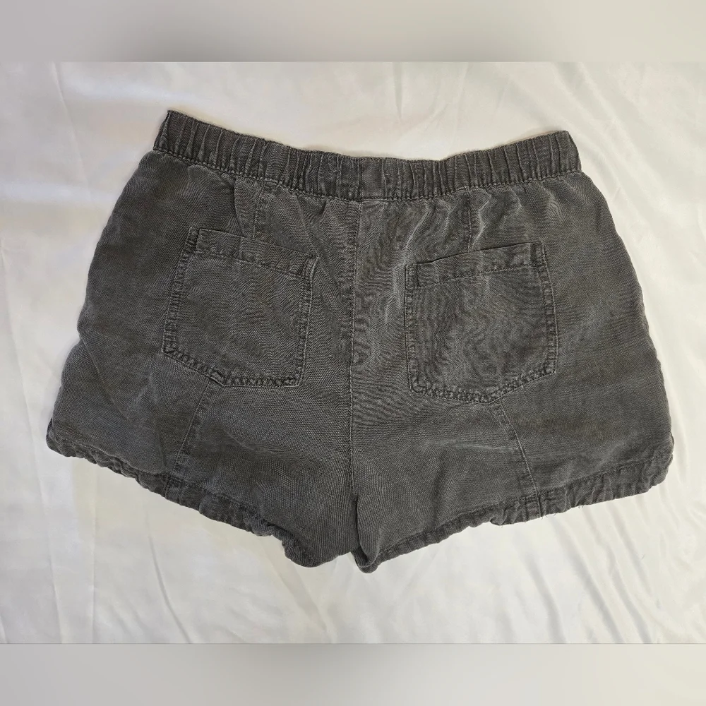 🖤 C&C California Linen Blend Shorts Dark Gray Size Large - Picture 5 of 5